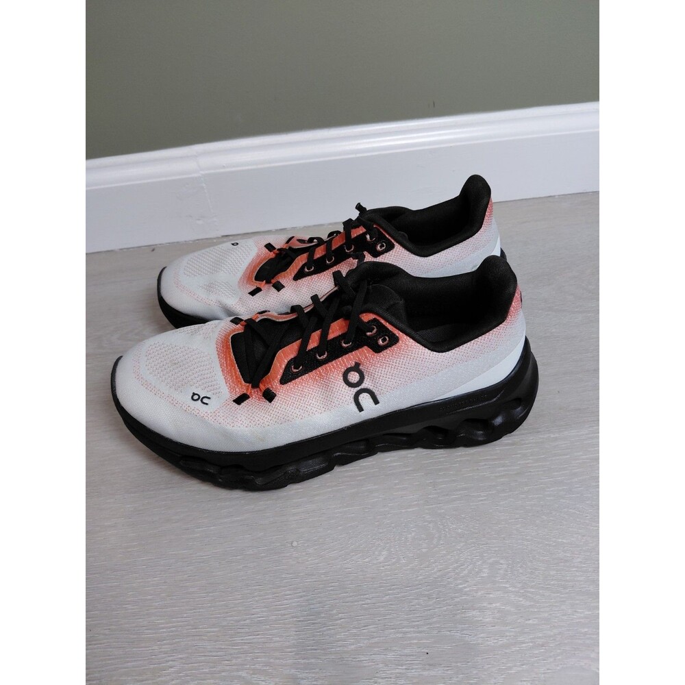 On Running Cloudtil Flame Eclipse Black Orange White Women Size 8